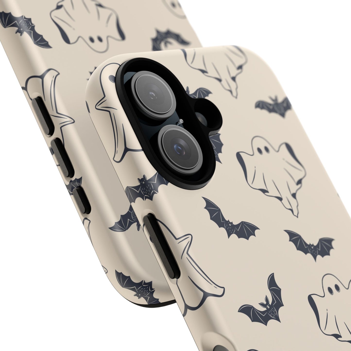 Halloween Phone Case, Ghosts and Bats, Cute Phone Cover, Spooky Accessories, Fall Decor, Gifts for Her, Halloween Party - MaisonThreadory