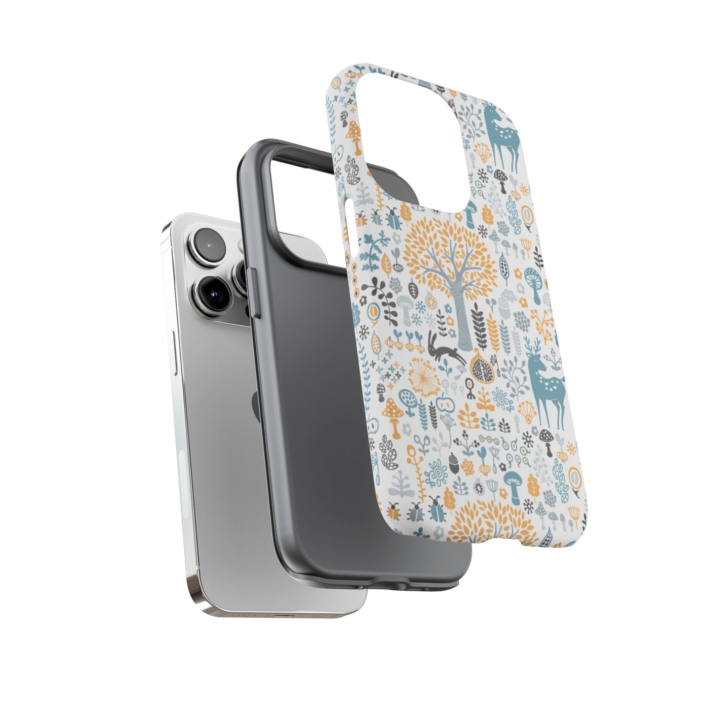 Nature-Inspired Phone Case, Durable Protective Cover, Bohemian Phone Accessory, Symbol of Strength, Eco-Friendly Gift