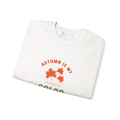 Autumn-Inspired Unisex Crewneck Sweatshirt - Cozy Fall Apparel, Gift for Her, Birthday Present, Family Gathering, Seasonal Fashion - MaisonThreadory