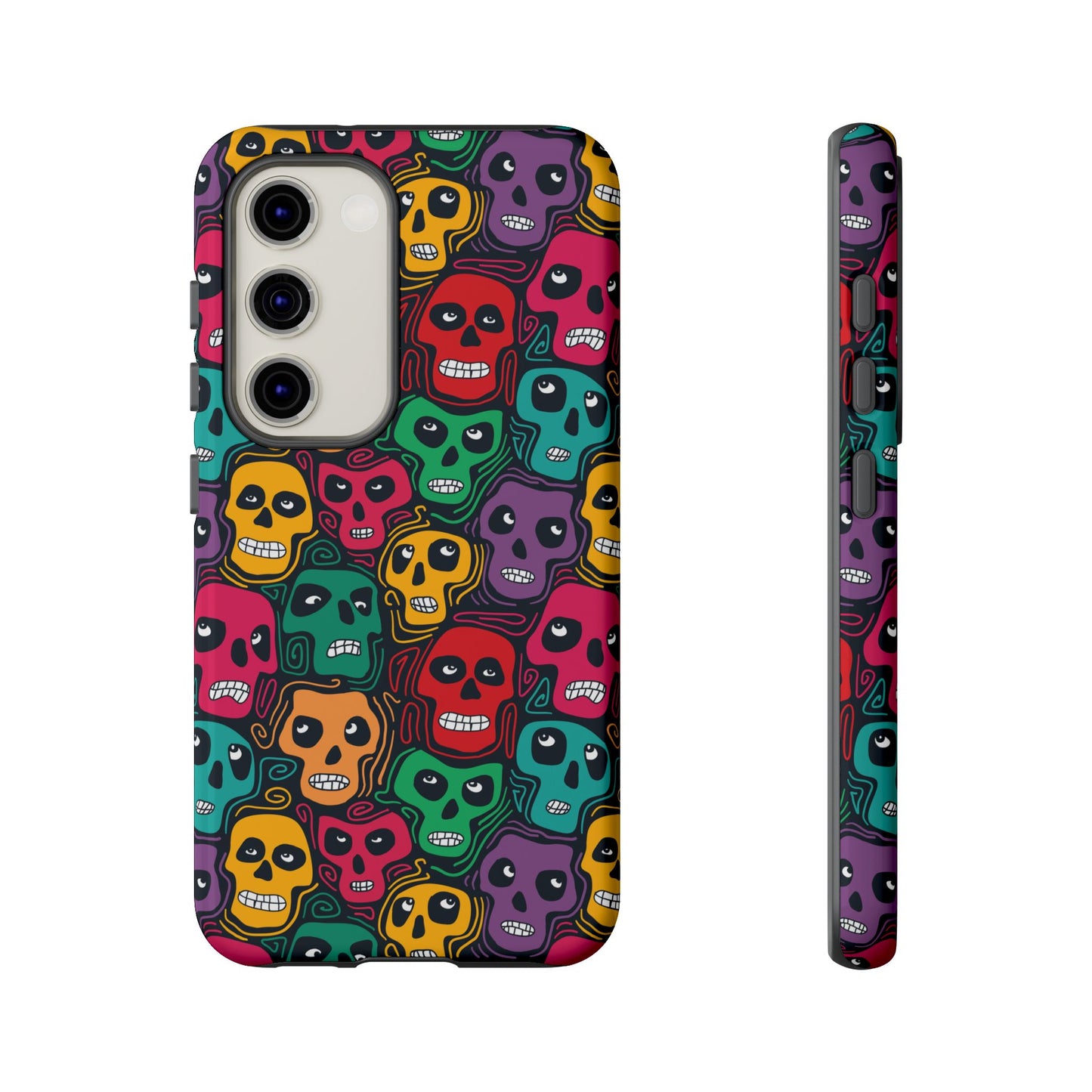 Phone Case, Day of the Dead Tough Case Phone, Mexican Skull Phone Cover, Floral Skeleton Phone Protector, Sugar Skull iPhone Case, Tough
