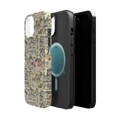 Travel-Inspired Magnetic Tough Cases, Unique Phone Accessories, Perfect for Adventurers, Great Gift for Travelers or Holidays