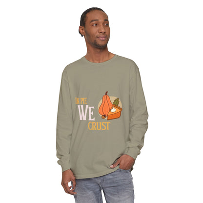 Fall Kitchen Humor Long Sleeve T-Shirt, Thanksgiving Gift, Thanksgiving Sweater, Pie Lovers Shirt, Cozy Fall Apparel, Unisex Sweatshirt - MaisonThreadory