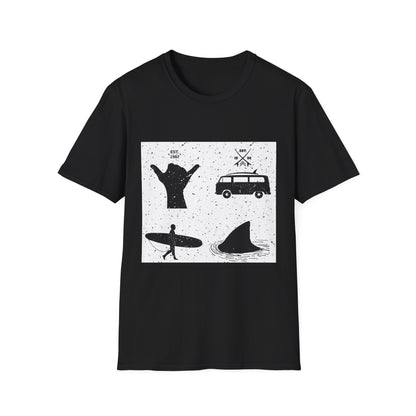 Cool Surf Vibes Unisex T-Shirt - Perfect for Beach Lovers, Summer Festivals, Gift for Surfers, Casual Wear, Vacation Style