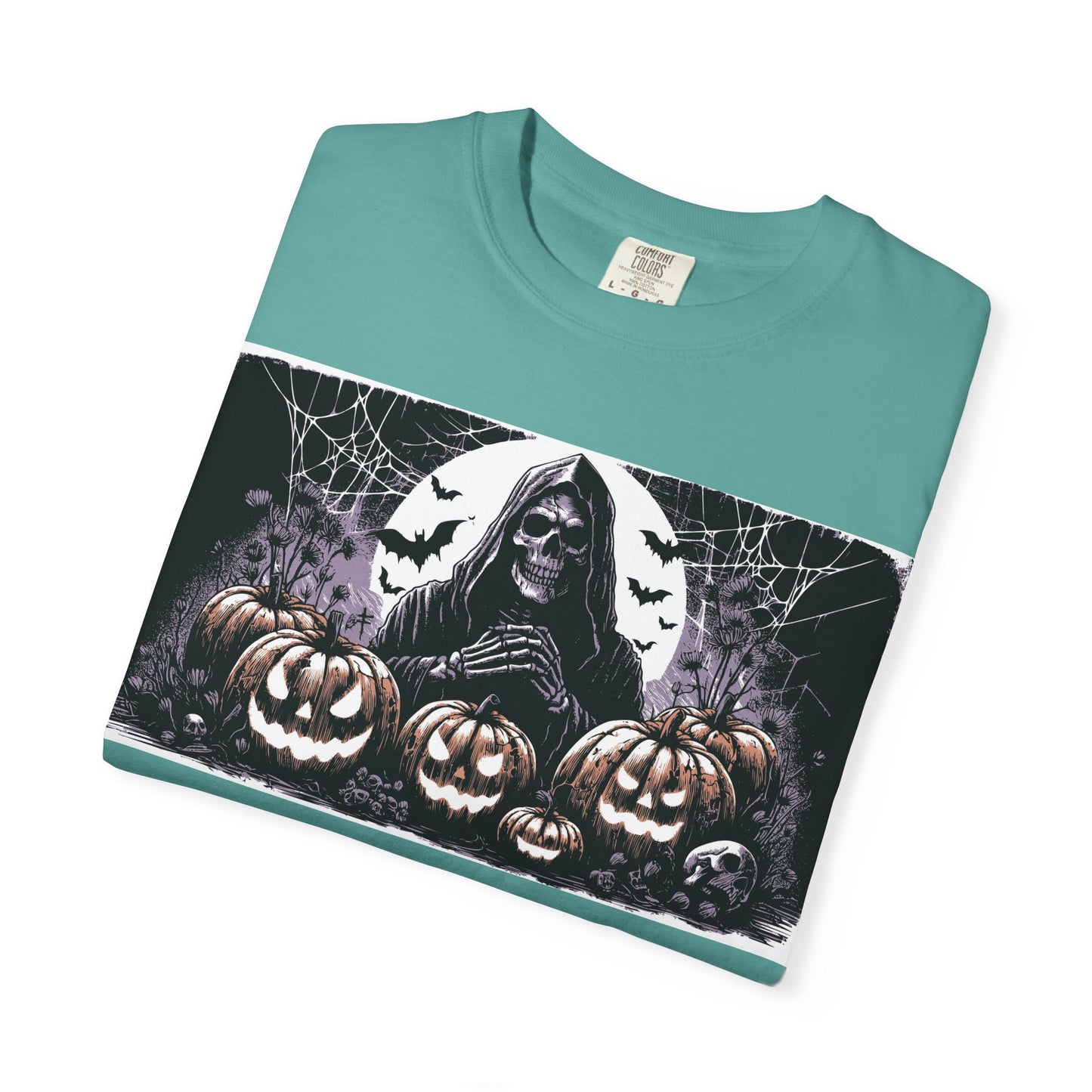 Spooky Halloween T-shirt, Unisex Graphic Tee, Ghostly Apparel, Fall Fashion, Pumpkin Shirt, Halloween Costume Top