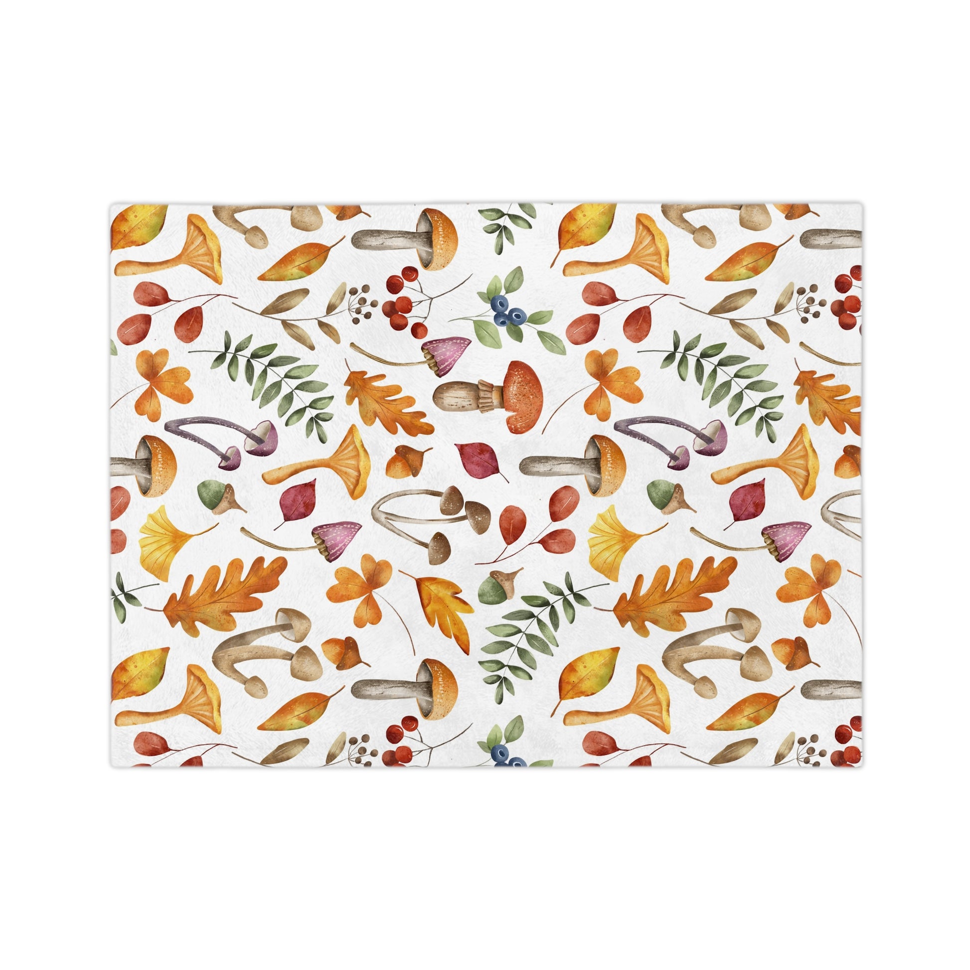 Cozy Autumn Velveteen Blanket | Soft Microfiber Throw, Fall Decor, Nature Lovers Gift, Seasonal Home Textile, Snuggle Up in Style - MaisonThreadory