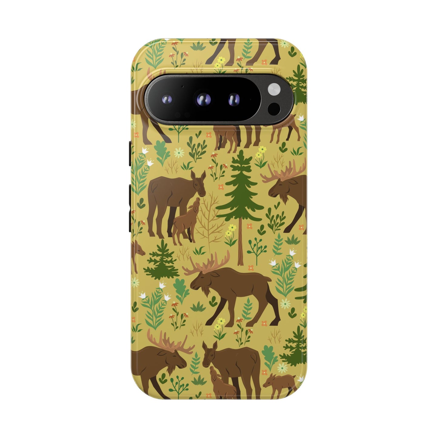 Moose Phone Case - Nature Lover's Accessory, Gifts for Outdoorsy Friends, Wildlife Decor, Eco-Friendly Cover, Forest Adventure Gear - MaisonThreadory