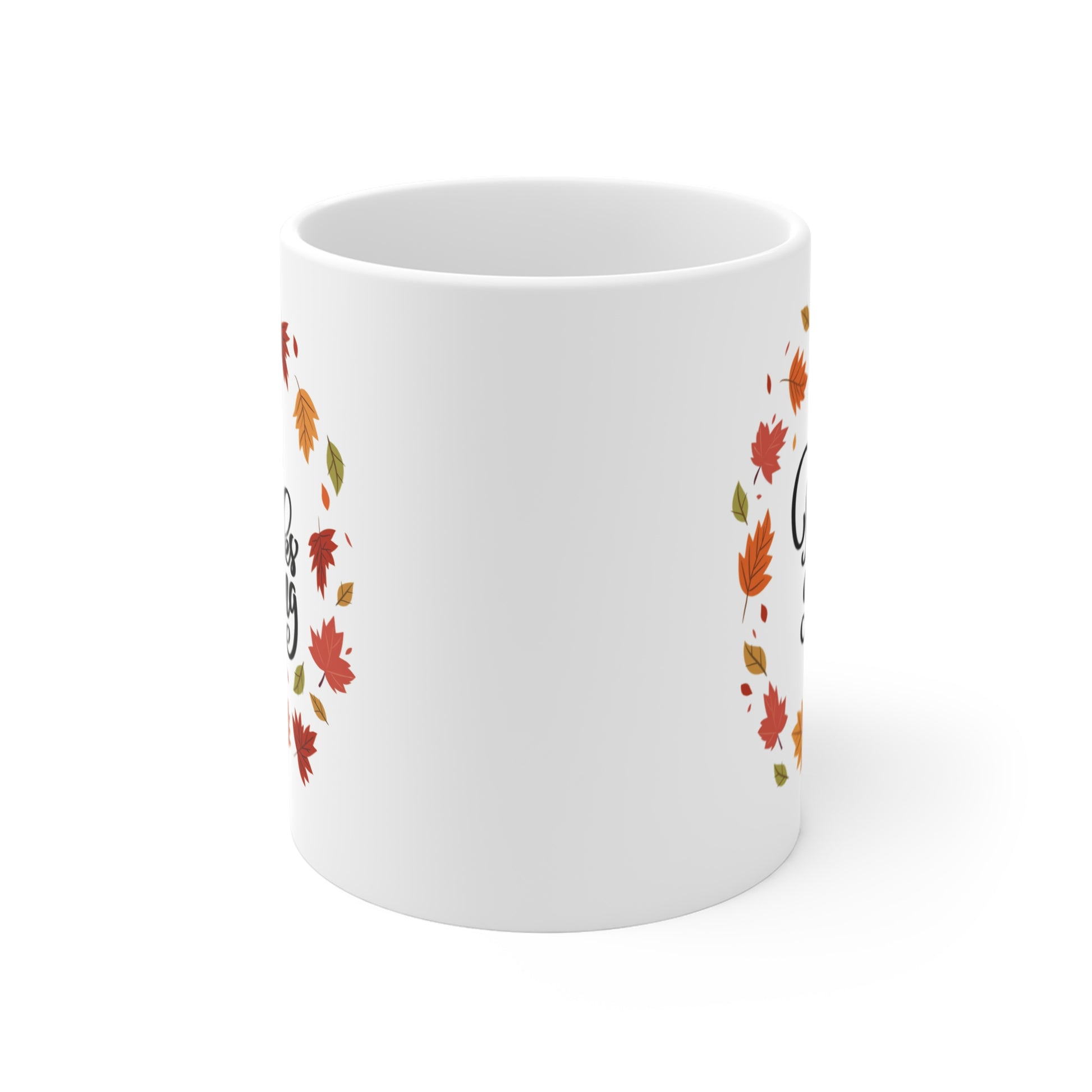 Thanksgiving Mug, Autumn Coffee Cup, Fall Decor, Seasonal Drinkware, Perfect for Family Gatherings - MaisonThreadory