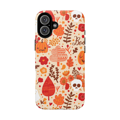 Autumn Phone Case - Cozy Fall Vibes, Pumpkin Decor, Halloween Gift, Floral Design, Seasonal Aesthetic