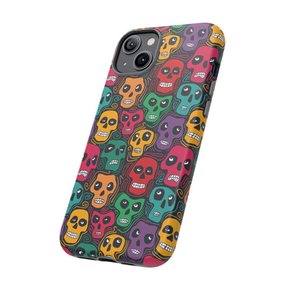 Phone Case, Day of the Dead Tough Case Phone, Mexican Skull Phone Cover, Floral Skeleton Phone Protector, Sugar Skull iPhone Case, Tough