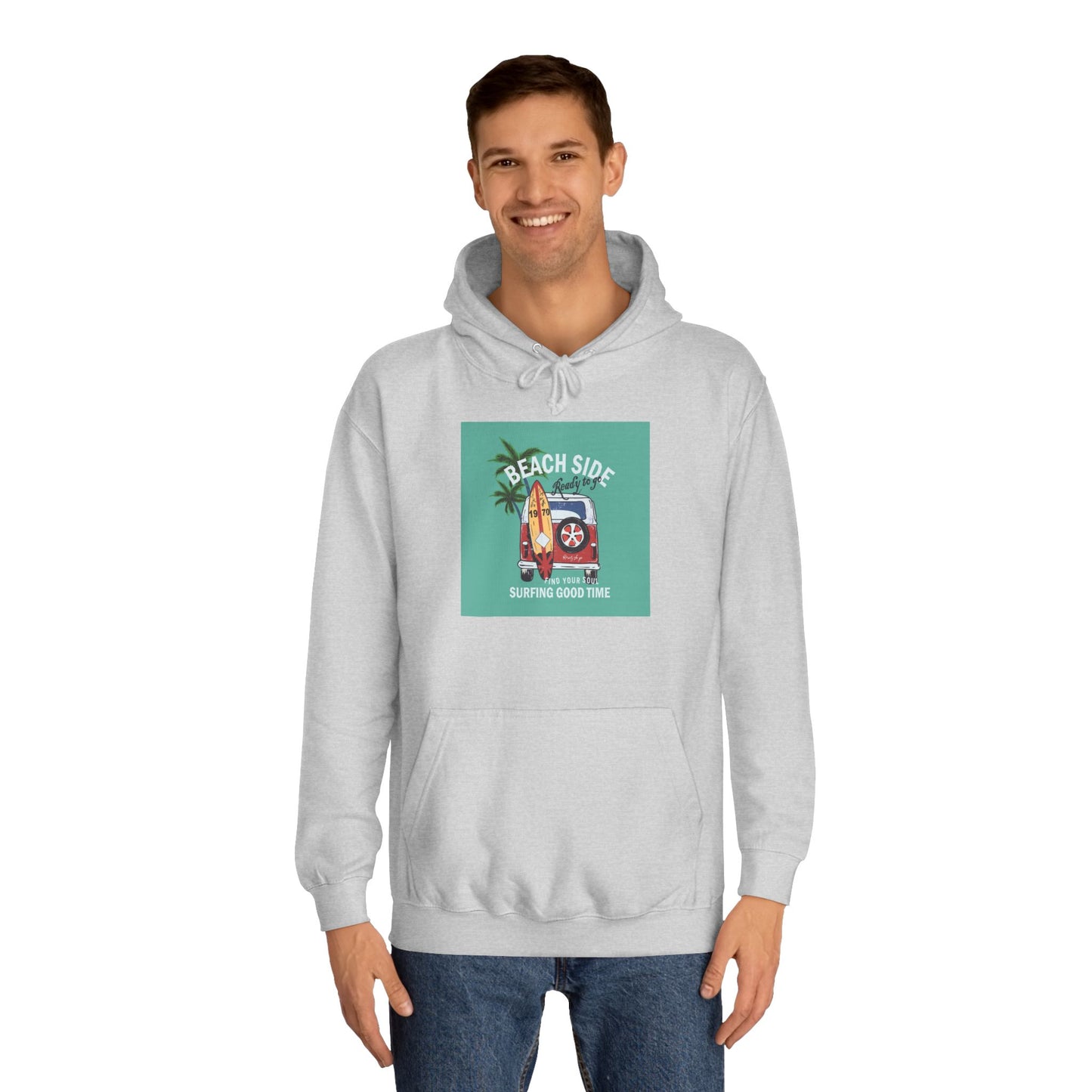 Beachside Vibes Unisex Hoodie | Perfect for College Students, Cozy Days, Summer Vacations, Gift for Friends, Casual Wear - MaisonThreadory