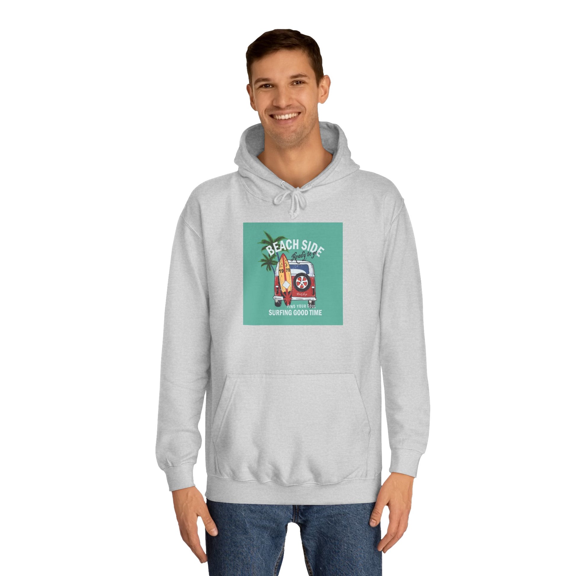 Beachside Vibes Unisex Hoodie | Perfect for College Students, Cozy Days, Summer Vacations, Gift for Friends, Casual Wear - MaisonThreadory