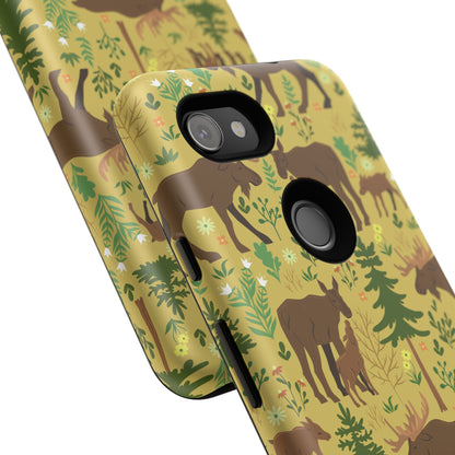 Moose Phone Case - Nature Lover's Accessory, Gifts for Outdoorsy Friends, Wildlife Decor, Eco-Friendly Cover, Forest Adventure Gear - MaisonThreadory