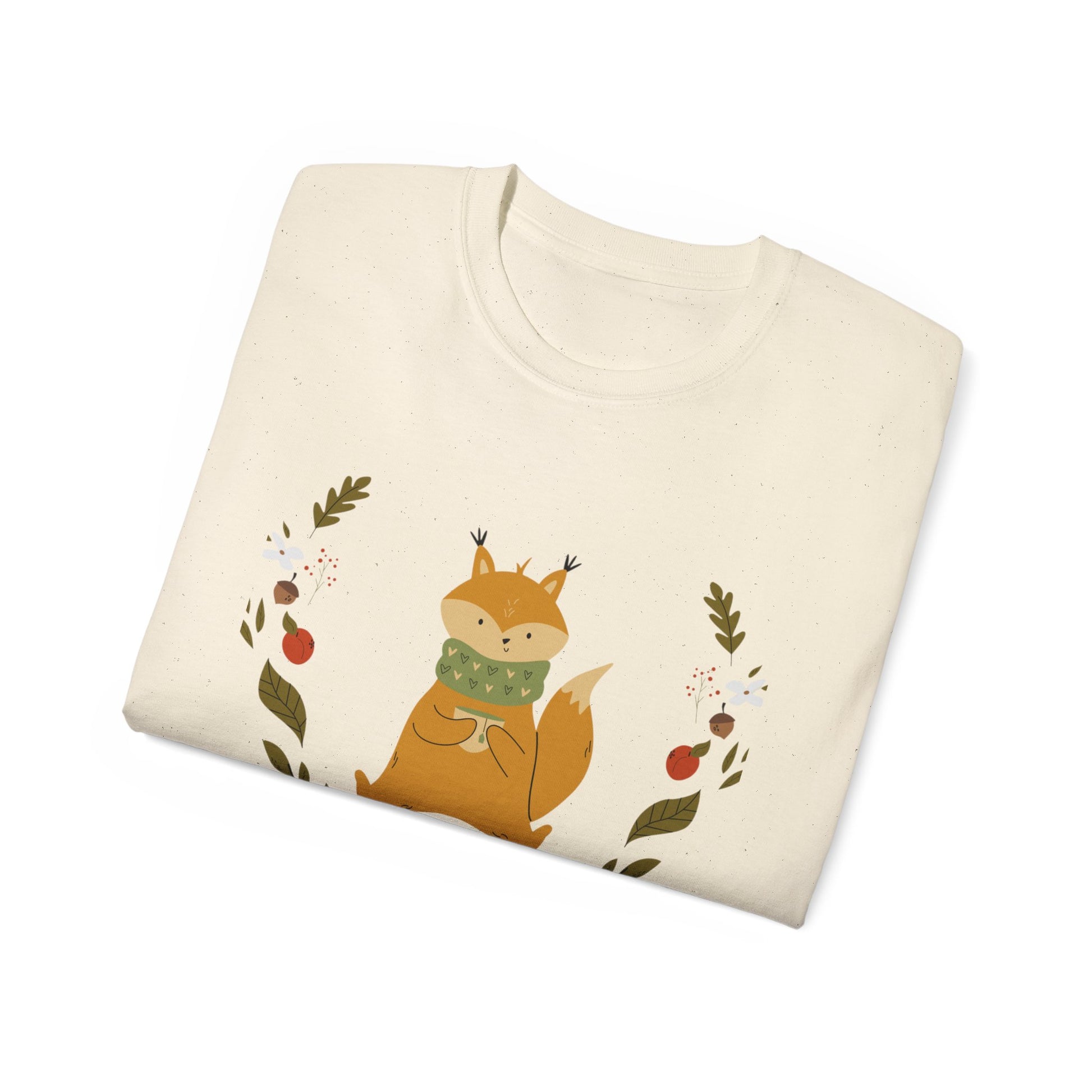 Whimsical Squirrel Tee - Cozy Unisex T-Shirt for Nature Lovers, Perfect Gift for Fall, Cute Wildlife Art, Eco-Friendly Fashion - MaisonThreadory