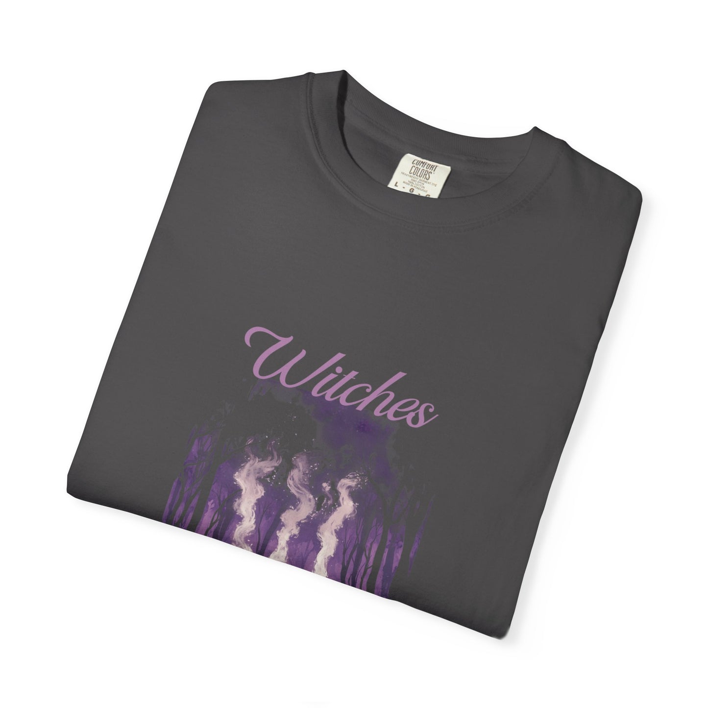 Witches Garment-Dyed T-Shirt | Mystical Apparel for Halloween, Witchy Vibes, Unique Gift, Casual Wear - MaisonThreadory