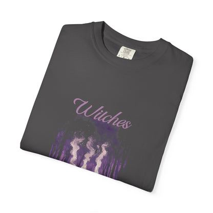 Witches Garment-Dyed T-Shirt | Mystical Apparel for Halloween, Witchy Vibes, Unique Gift, Casual Wear - MaisonThreadory