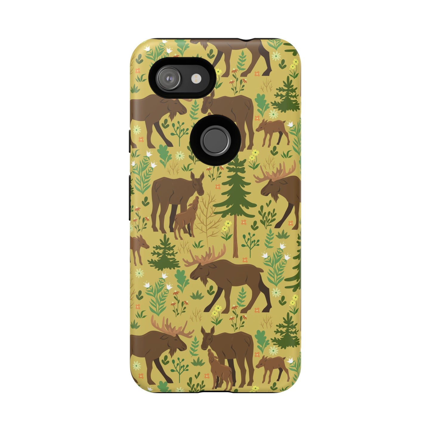 Moose Phone Case - Nature Lover's Accessory, Gifts for Outdoorsy Friends, Wildlife Decor, Eco-Friendly Cover, Forest Adventure Gear - MaisonThreadory