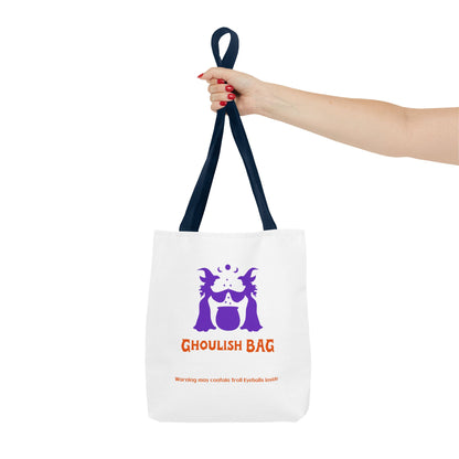 Ghoulish Tote Bag - Spooky Halloween Carryall, Trick-or-Treat Bag, Witchy Gift, Ghoul Tote for Fall, Party Essential - MaisonThreadory