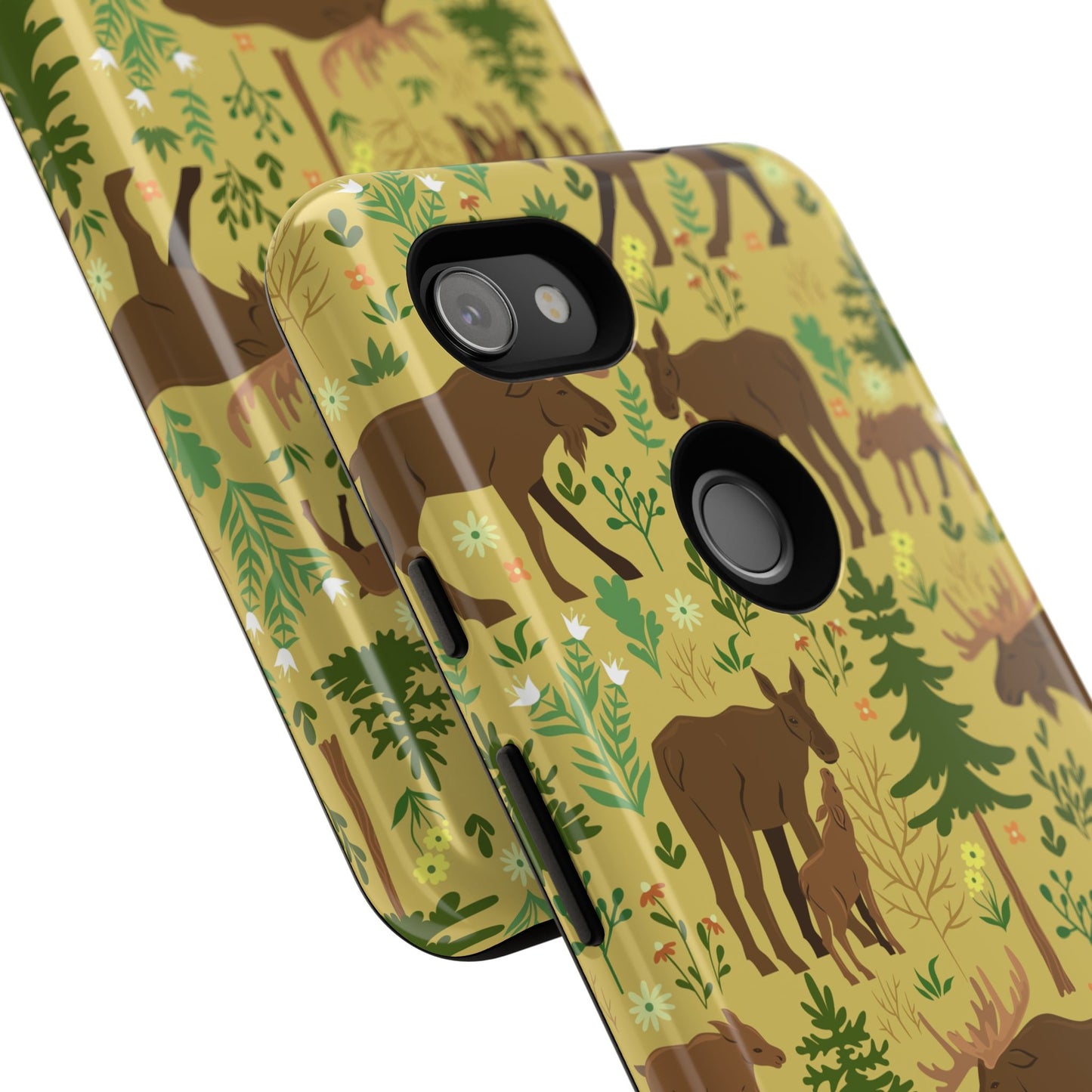 Moose Phone Case - Nature Lover's Accessory, Gifts for Outdoorsy Friends, Wildlife Decor, Eco-Friendly Cover, Forest Adventure Gear - MaisonThreadory