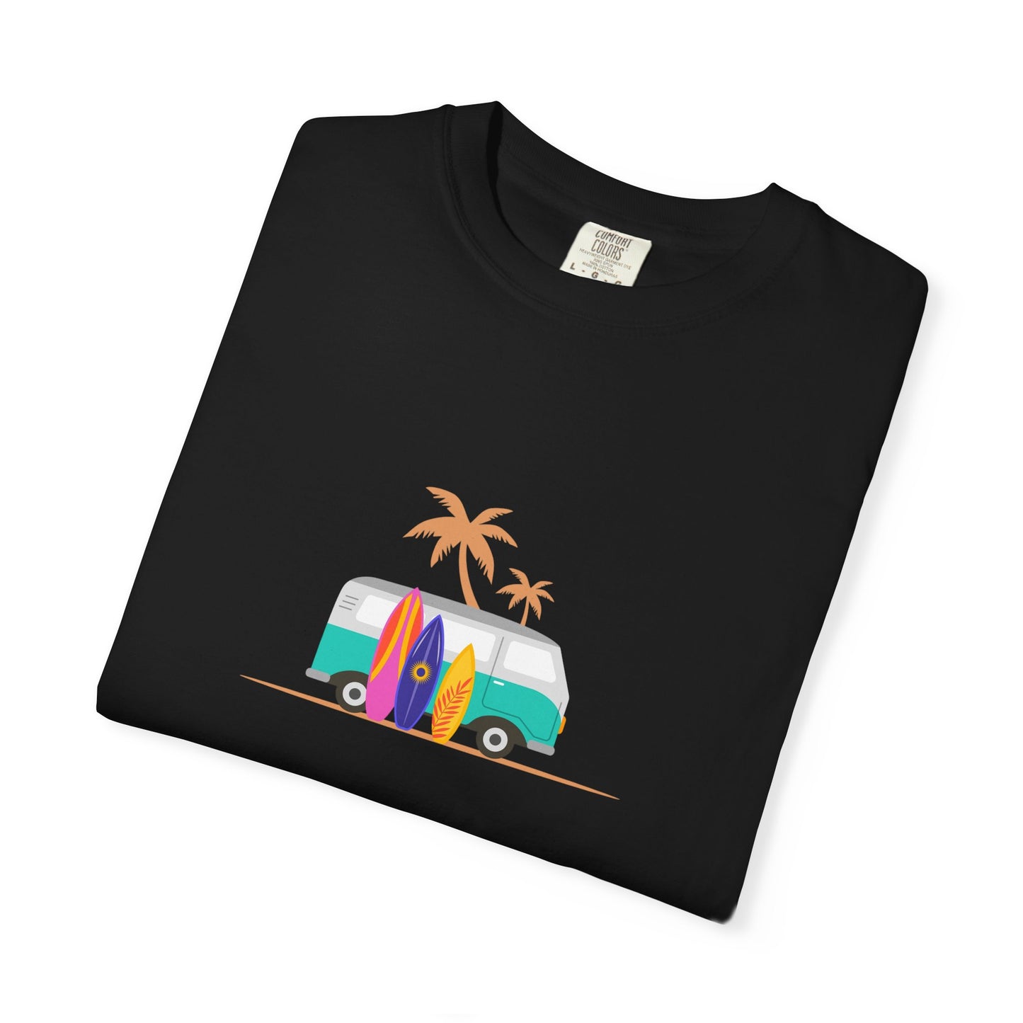 Surf Van T-Shirt — Retro Beach Camper Graphic Tee