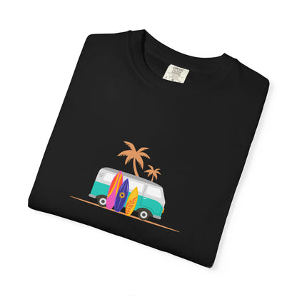 Surf Van T-Shirt — Retro Beach Camper Graphic Tee