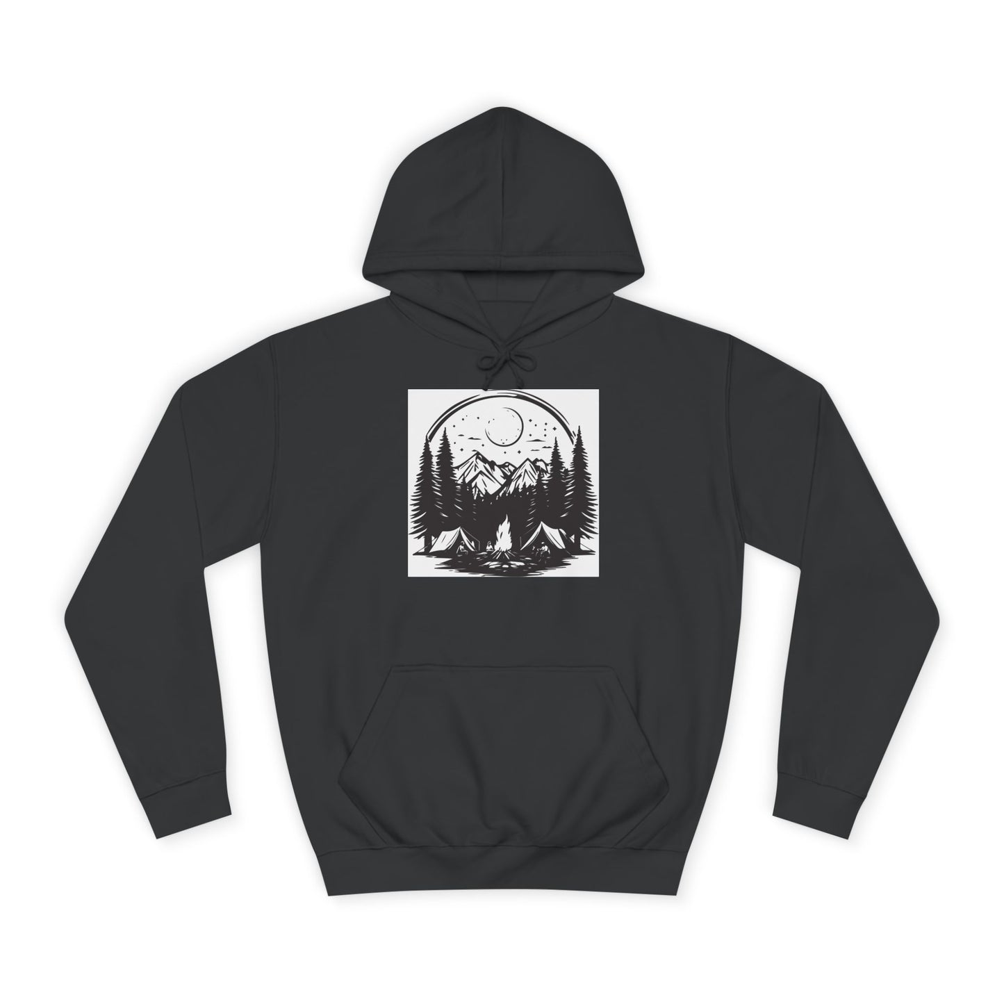 Nature-Inspired Unisex College Hoodie | Camping, Adventure, Outdoor Lover Gift, Cozy Pullover, College Apparel - MaisonThreadory