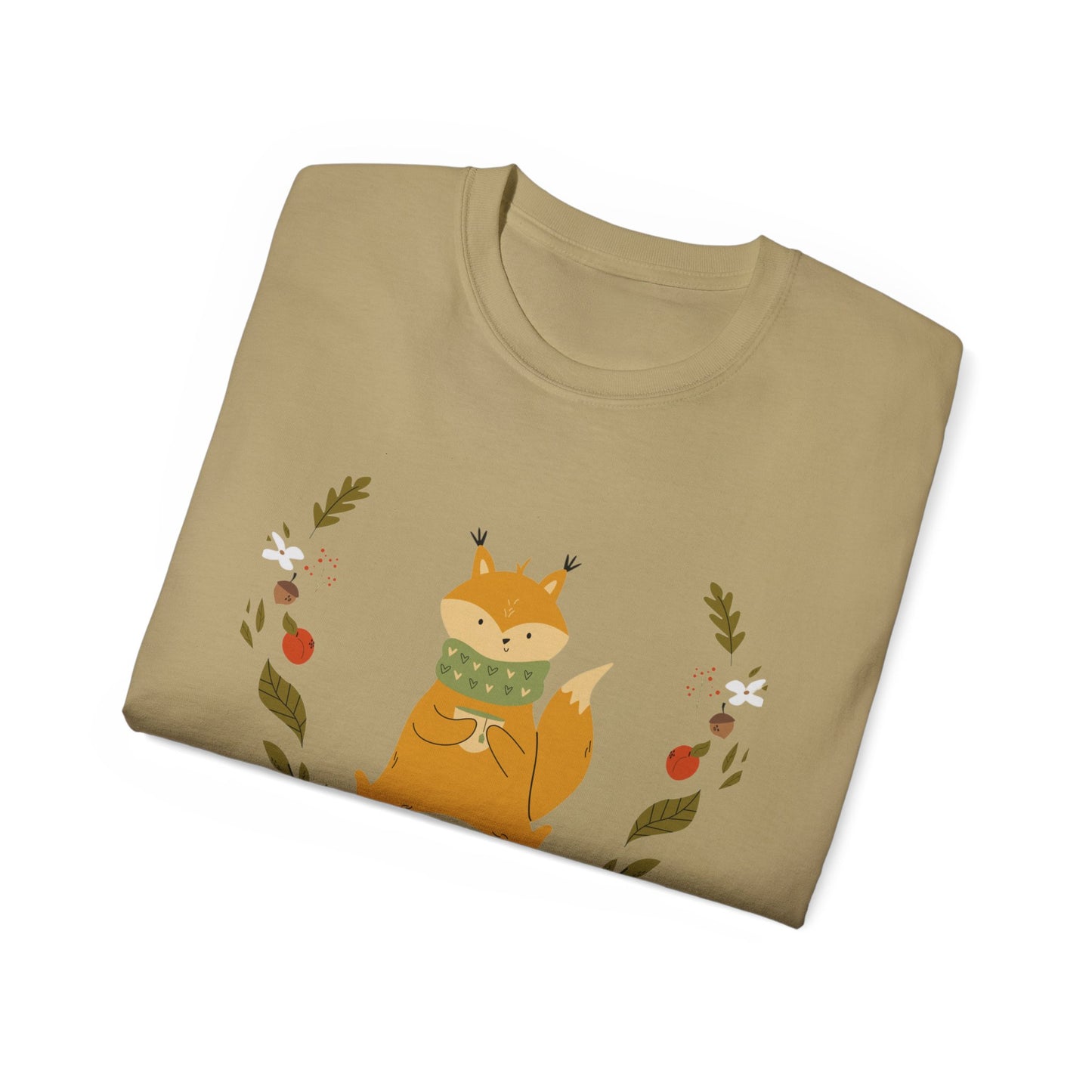 Whimsical Squirrel Tee - Cozy Unisex T-Shirt for Nature Lovers, Perfect Gift for Fall, Cute Wildlife Art, Eco-Friendly Fashion - MaisonThreadory