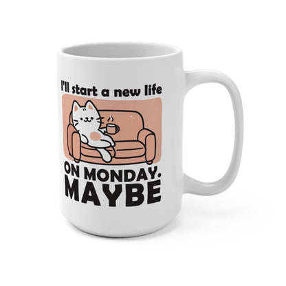 Cozy Cat Mug, Cute Cat Coffee Cup, Funny Pet Lover Gift, Inspirational Drinkware, Ideal for Birthdays and Holidays - MaisonThreadory