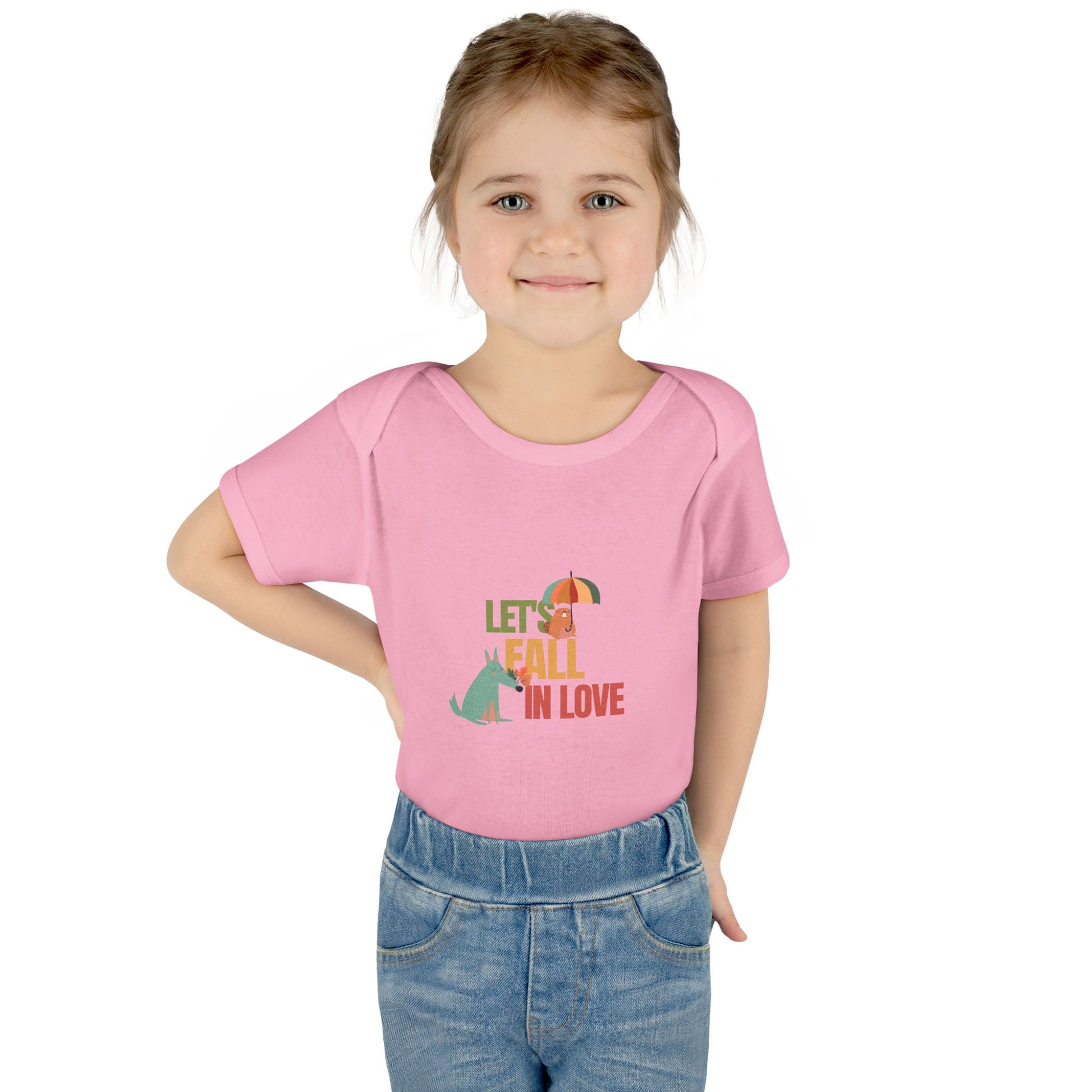 Autumn Baby Bodysuit - Let's Fall in Love, Cute Infant Outfit, Seasonal Gift, Baby Shower Present, Little One's Fall Fashion - MaisonThreadory