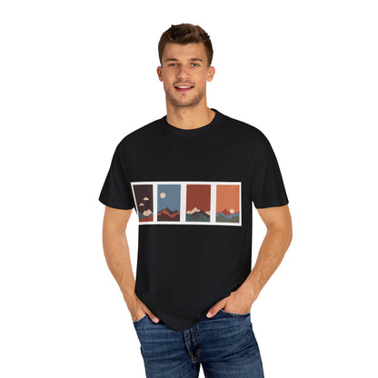 Unisex Mountain Sunset T-Shirt | Cozy Casual Wear, Nature Lover Gift, Travel Tee, Outdoor Adventure Shirt, Hiking Apparel