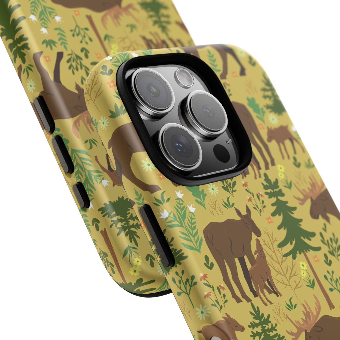 Moose Phone Case - Nature Lover's Accessory, Gifts for Outdoorsy Friends, Wildlife Decor, Eco-Friendly Cover, Forest Adventure Gear - MaisonThreadory