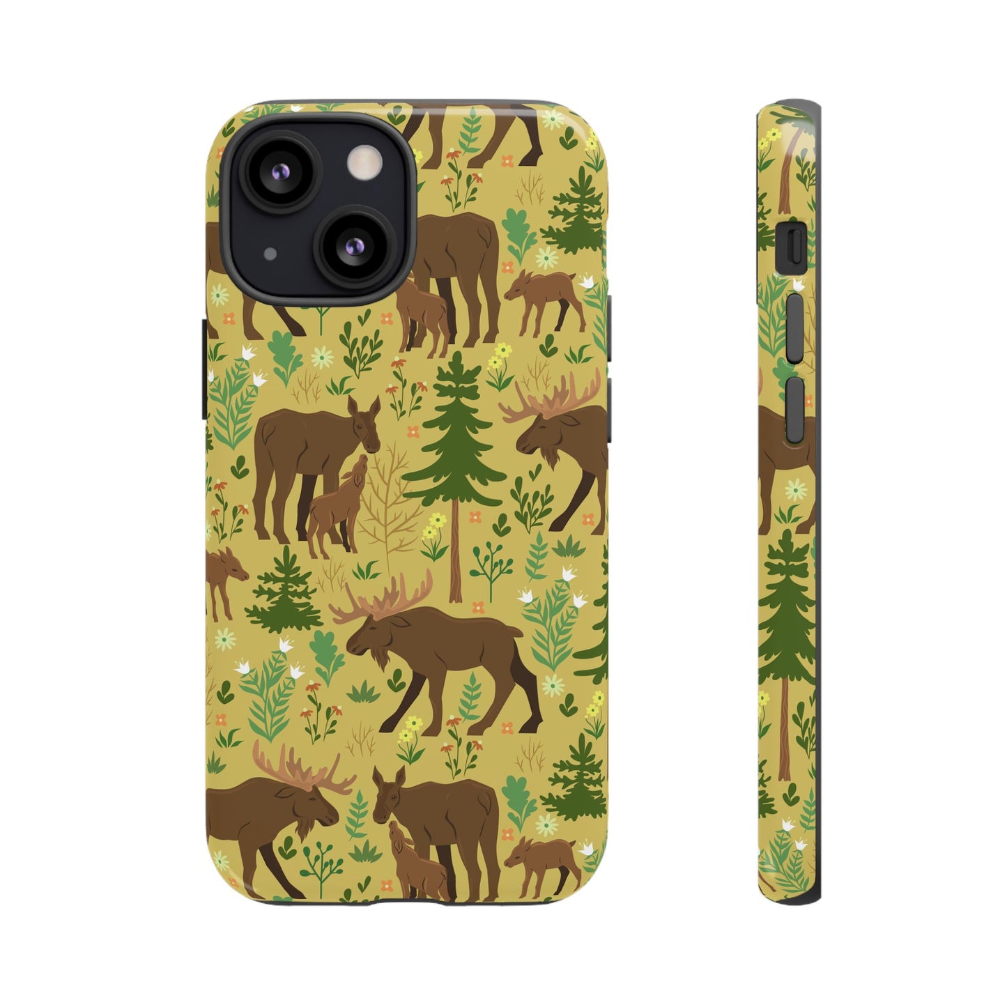 Moose Phone Case - Nature Lover's Accessory, Gifts for Outdoorsy Friends, Wildlife Decor, Eco-Friendly Cover, Forest Adventure Gear - MaisonThreadory