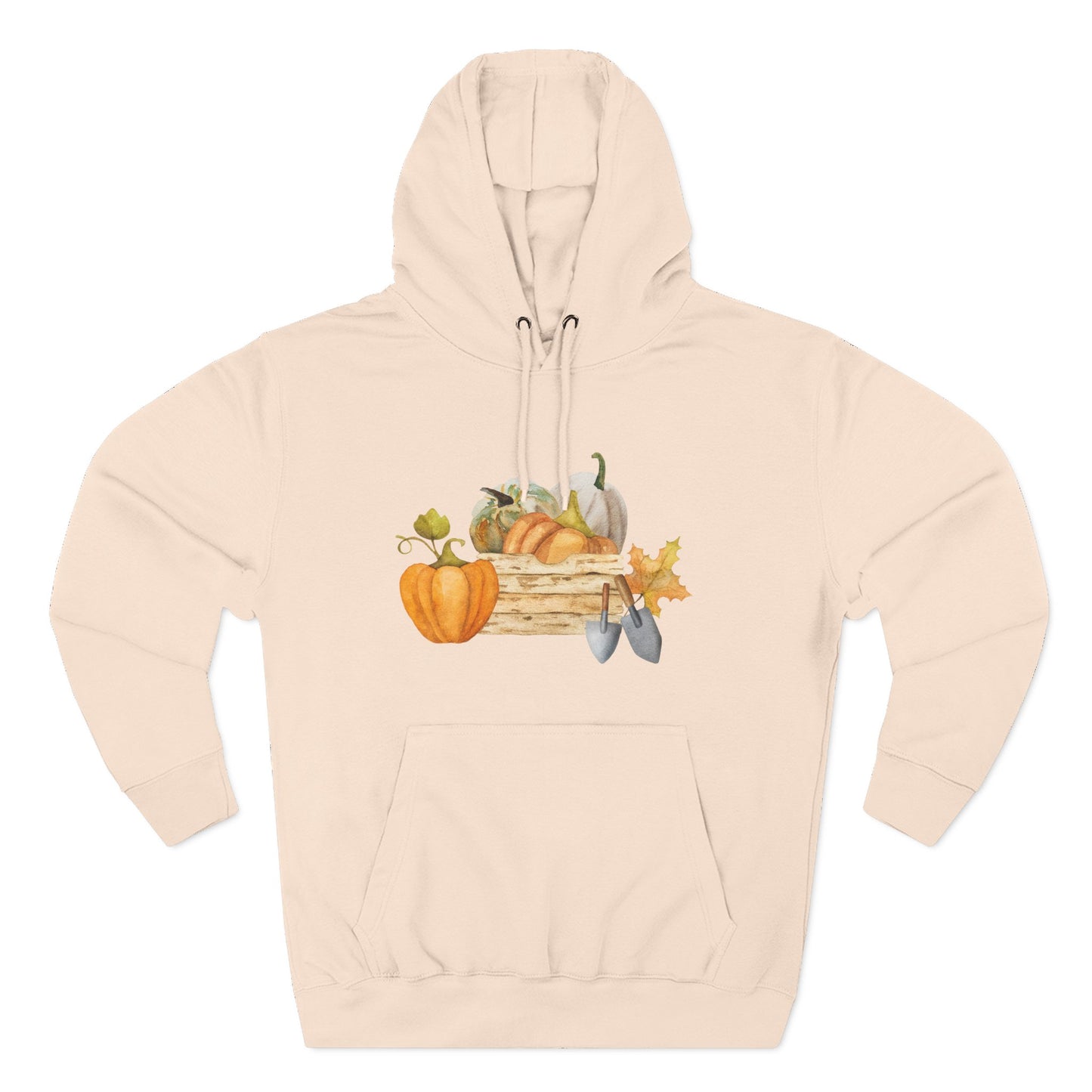 Autumn Harvest Fleece Hoodie, Cozy Fall Sweatshirt, Pumpkin Hoodie, Seasonal Apparel, Gift for Thanksgiving
