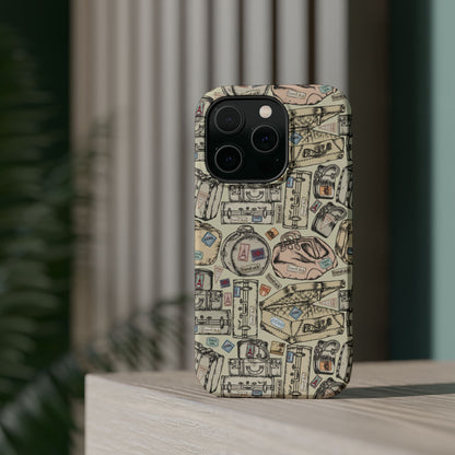Travel-Inspired Magnetic Tough Cases, Unique Phone Accessories, Perfect for Adventurers, Great Gift for Travelers or Holidays