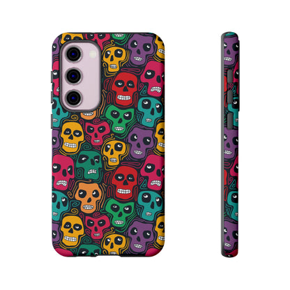Phone Case, Day of the Dead Tough Case Phone, Mexican Skull Phone Cover, Floral Skeleton Phone Protector, Sugar Skull iPhone Case, Tough