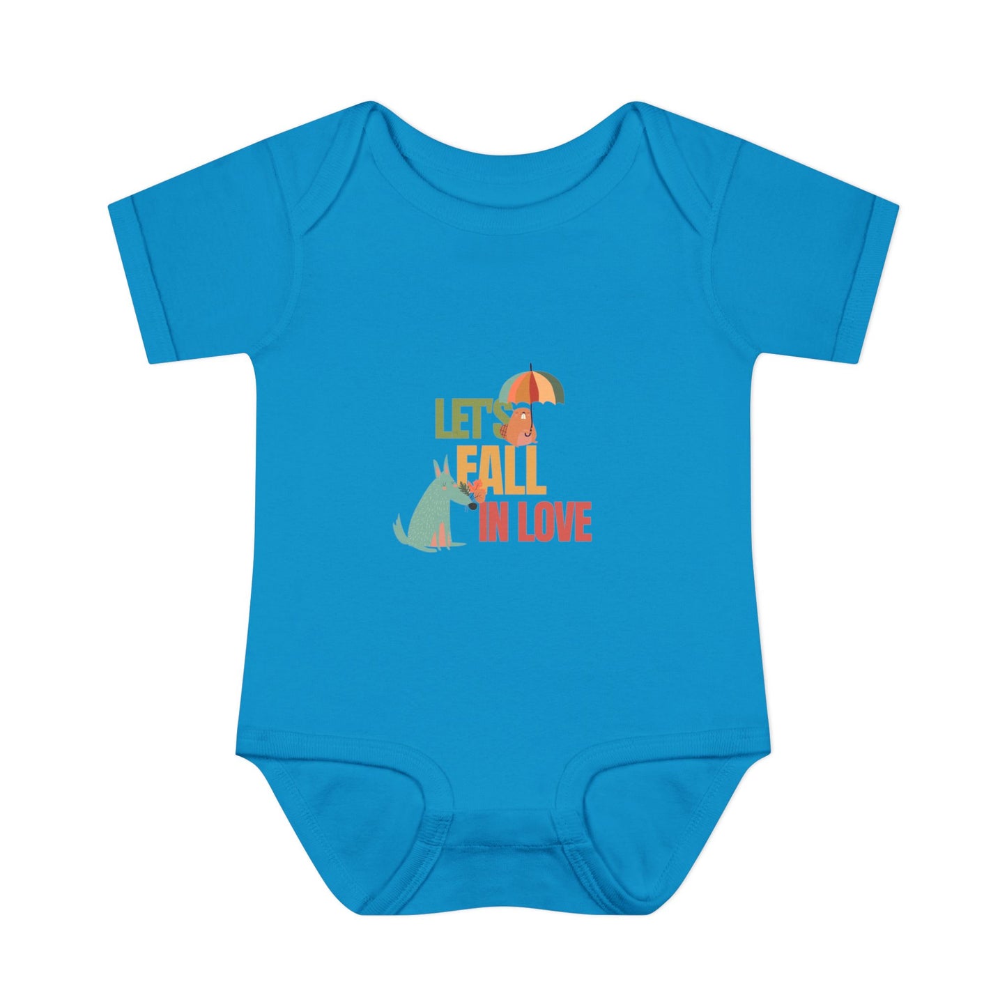 Autumn Baby Bodysuit - Let's Fall in Love, Cute Infant Outfit, Seasonal Gift, Baby Shower Present, Little One's Fall Fashion - MaisonThreadory
