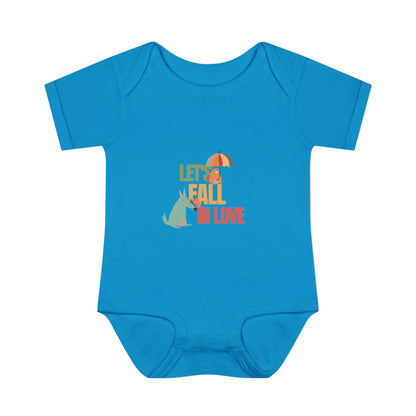 Autumn Baby Bodysuit - Let's Fall in Love, Cute Infant Outfit, Seasonal Gift, Baby Shower Present, Little One's Fall Fashion - MaisonThreadory