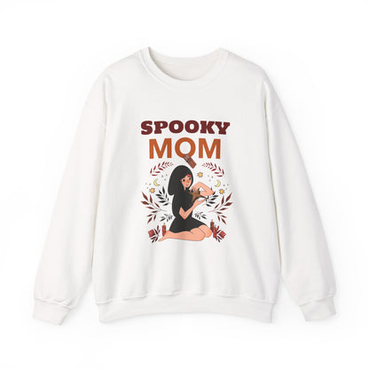 Spooky Mom Sweatshirt | Unisex Crewneck | Halloween Apparel | Gift for Moms | Cozy Fall Fashion | Cute Sweatshirt - MaisonThreadory