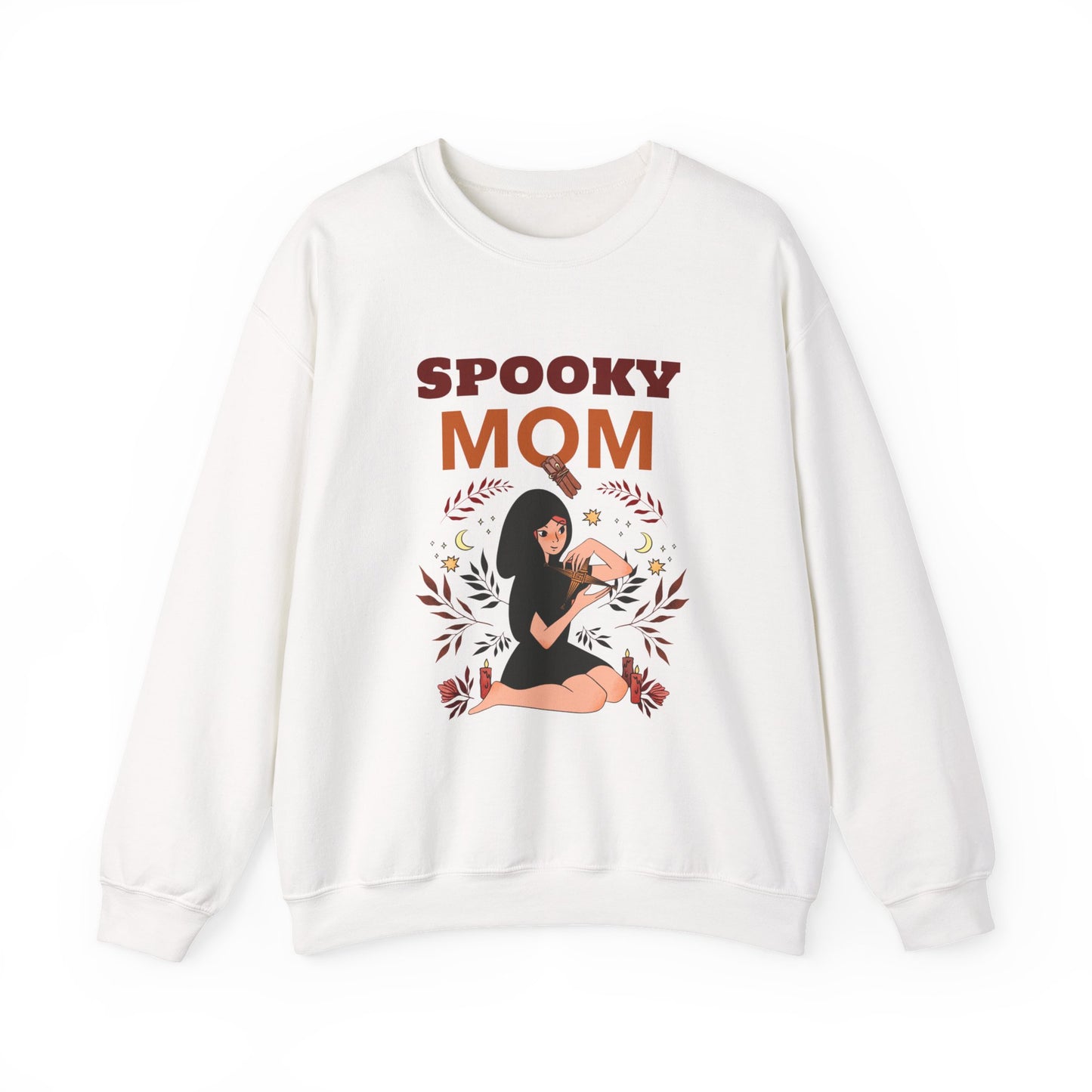 Spooky Mom Sweatshirt | Unisex Crewneck | Halloween Apparel | Gift for Moms | Cozy Fall Fashion | Cute Sweatshirt - MaisonThreadory