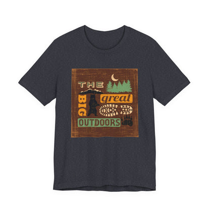 The Great Outdoors Unisex Tee, Adventure Shirt, Nature Lover Gift, Camping Apparel, Summer Vibes, Hiking Outfit - MaisonThreadory