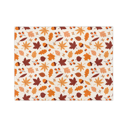 Cozy Fall Blanket - Soft Velveteen Microfiber Blanket for Home Decor, Autumn Gift, Seasonal Cozy Nights, Perfect for Snuggling - MaisonThreadory