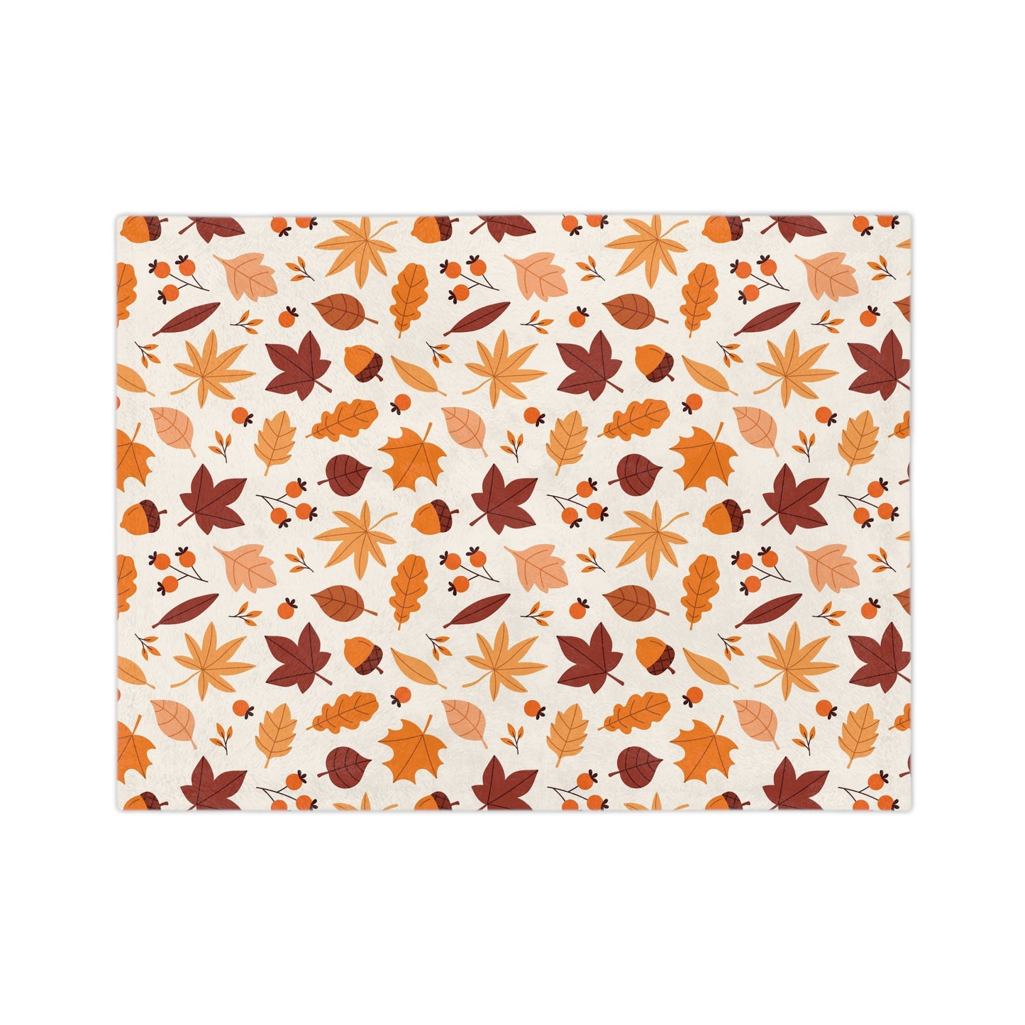 Cozy Fall Blanket - Soft Velveteen Microfiber Blanket for Home Decor, Autumn Gift, Seasonal Cozy Nights, Perfect for Snuggling - MaisonThreadory