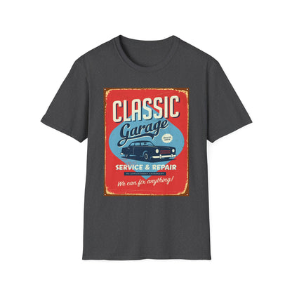 Classic Garage Vintage T-Shirt, Car Lovers Gift, Retro Car Tee, Father's Day Shirt, Classic Auto Enthusiast Apparel