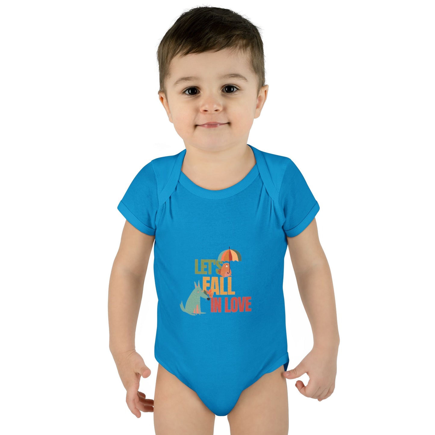 Autumn Baby Bodysuit - Let's Fall in Love, Cute Infant Outfit, Seasonal Gift, Baby Shower Present, Little One's Fall Fashion - MaisonThreadory
