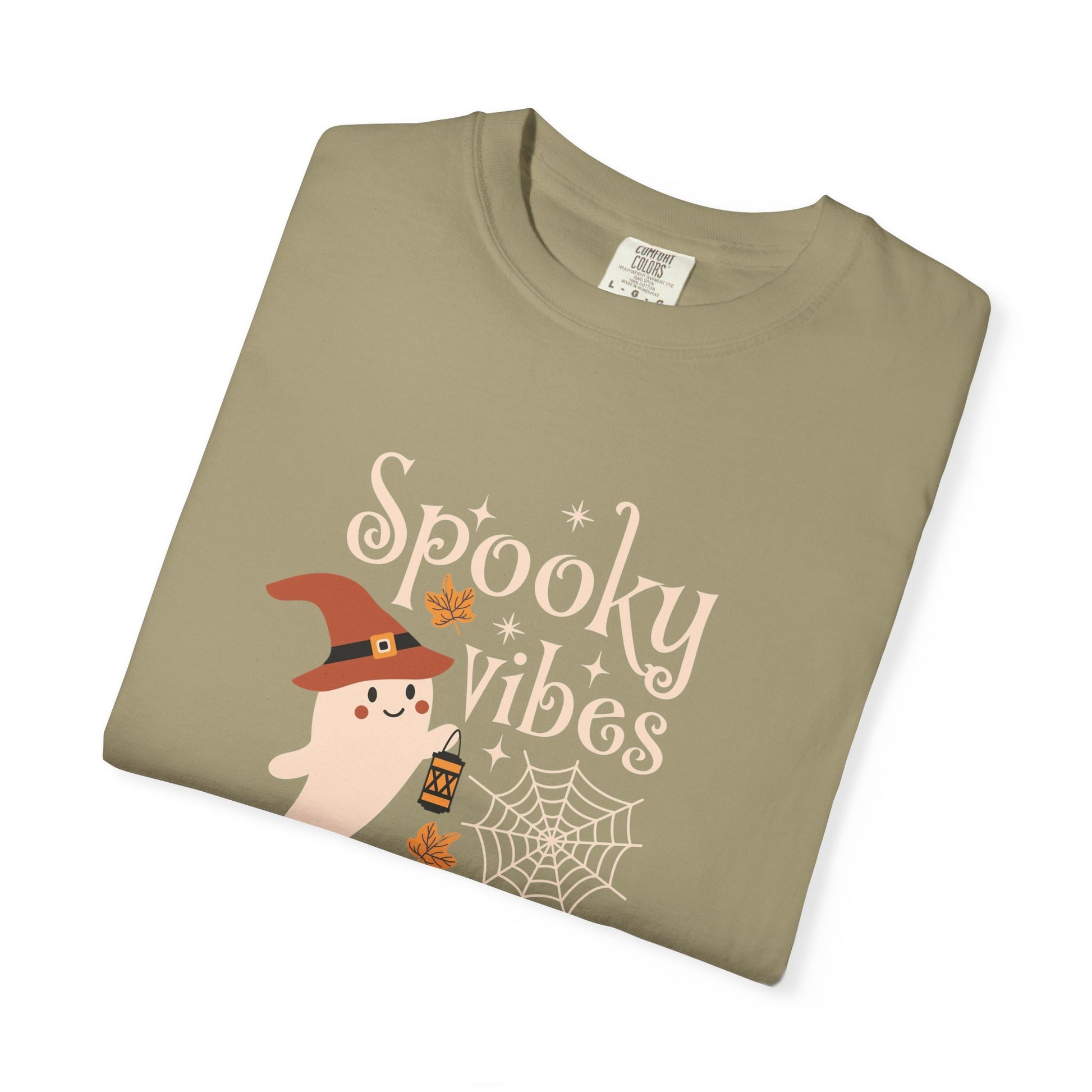 Spooky Ghost T-Shirt, Halloween Apparel, Unisex Tee, Fall Fashion, Cute Ghost Design, Perfect for Autumn Celebrations - MaisonThreadory