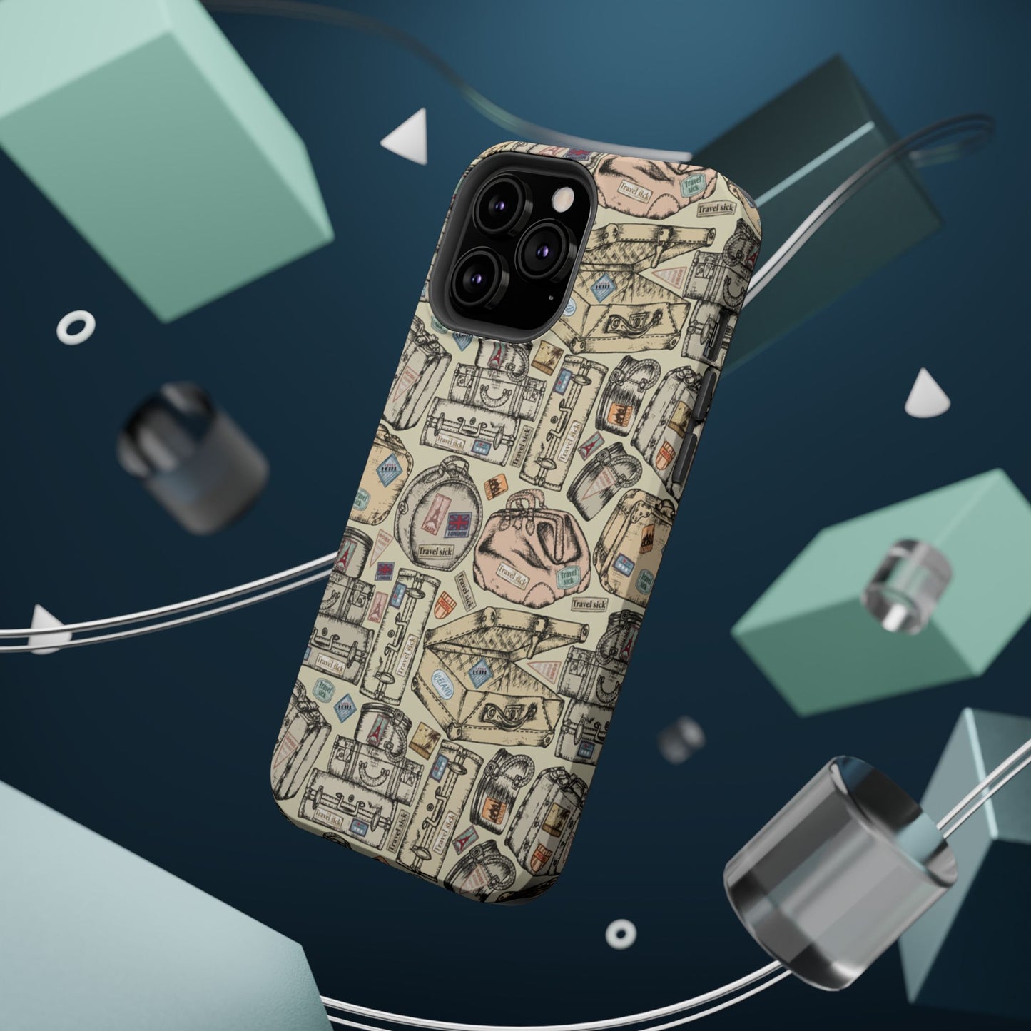 Travel-Inspired Magnetic Tough Cases, Unique Phone Accessories, Perfect for Adventurers, Great Gift for Travelers or Holidays