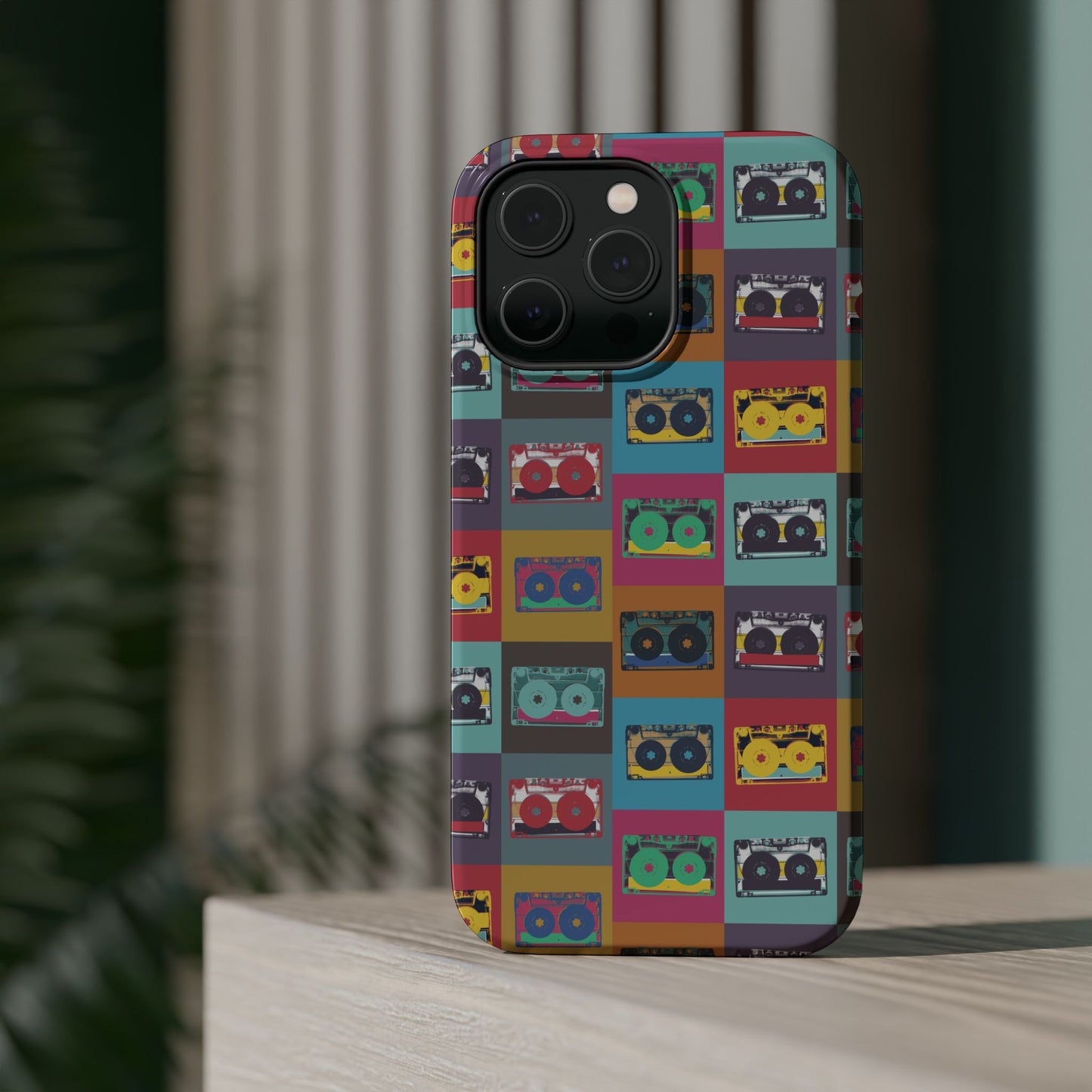 Retro Cassette Tape Phone Case, Vintage Style Tough Case, Music Lover Gift, Funky Tech Accessory, Fun Phone Cover