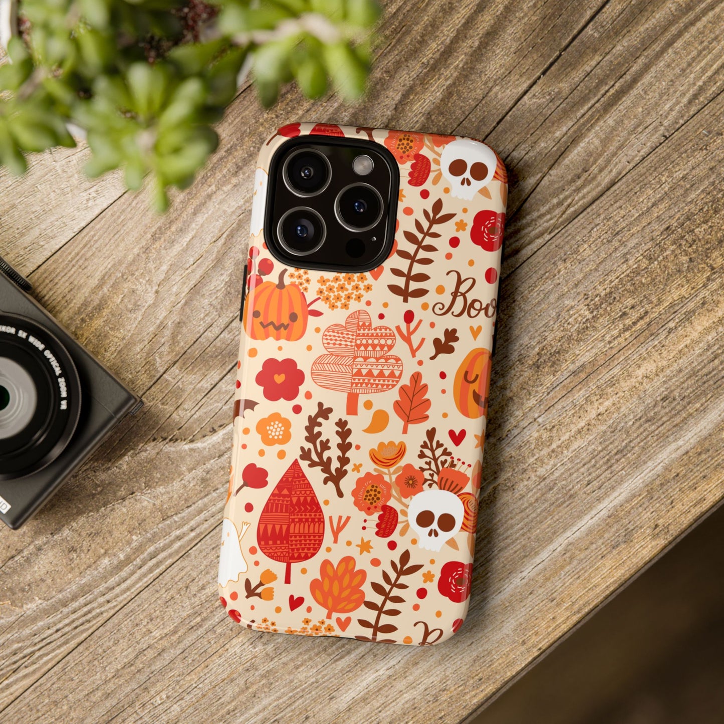 Autumn Phone Case - Cozy Fall Vibes, Pumpkin Decor, Halloween Gift, Floral Design, Seasonal Aesthetic