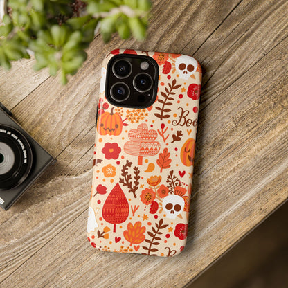 Autumn Phone Case - Cozy Fall Vibes, Pumpkin Decor, Halloween Gift, Floral Design, Seasonal Aesthetic