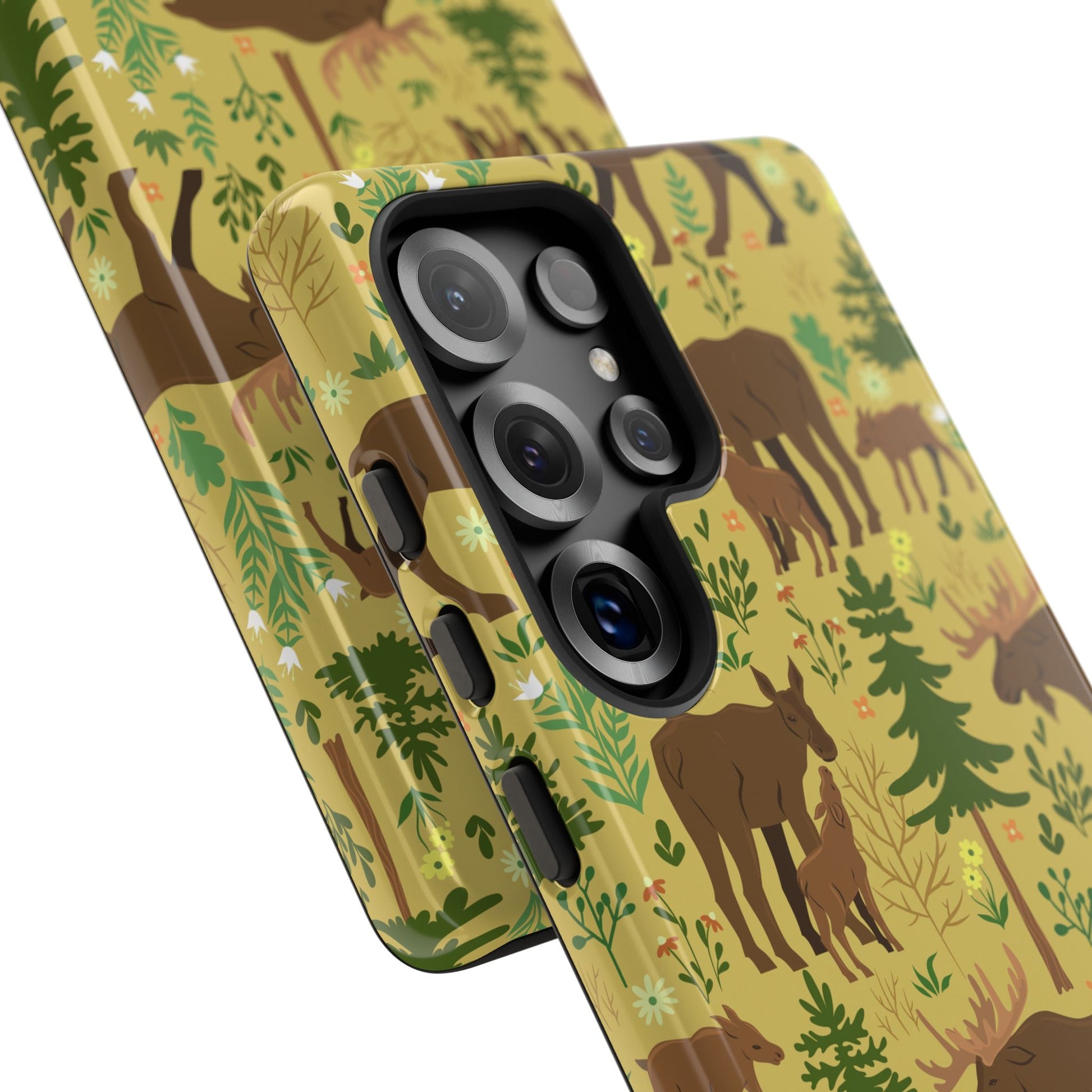 Moose Phone Case - Nature Lover's Accessory, Gifts for Outdoorsy Friends, Wildlife Decor, Eco-Friendly Cover, Forest Adventure Gear - MaisonThreadory