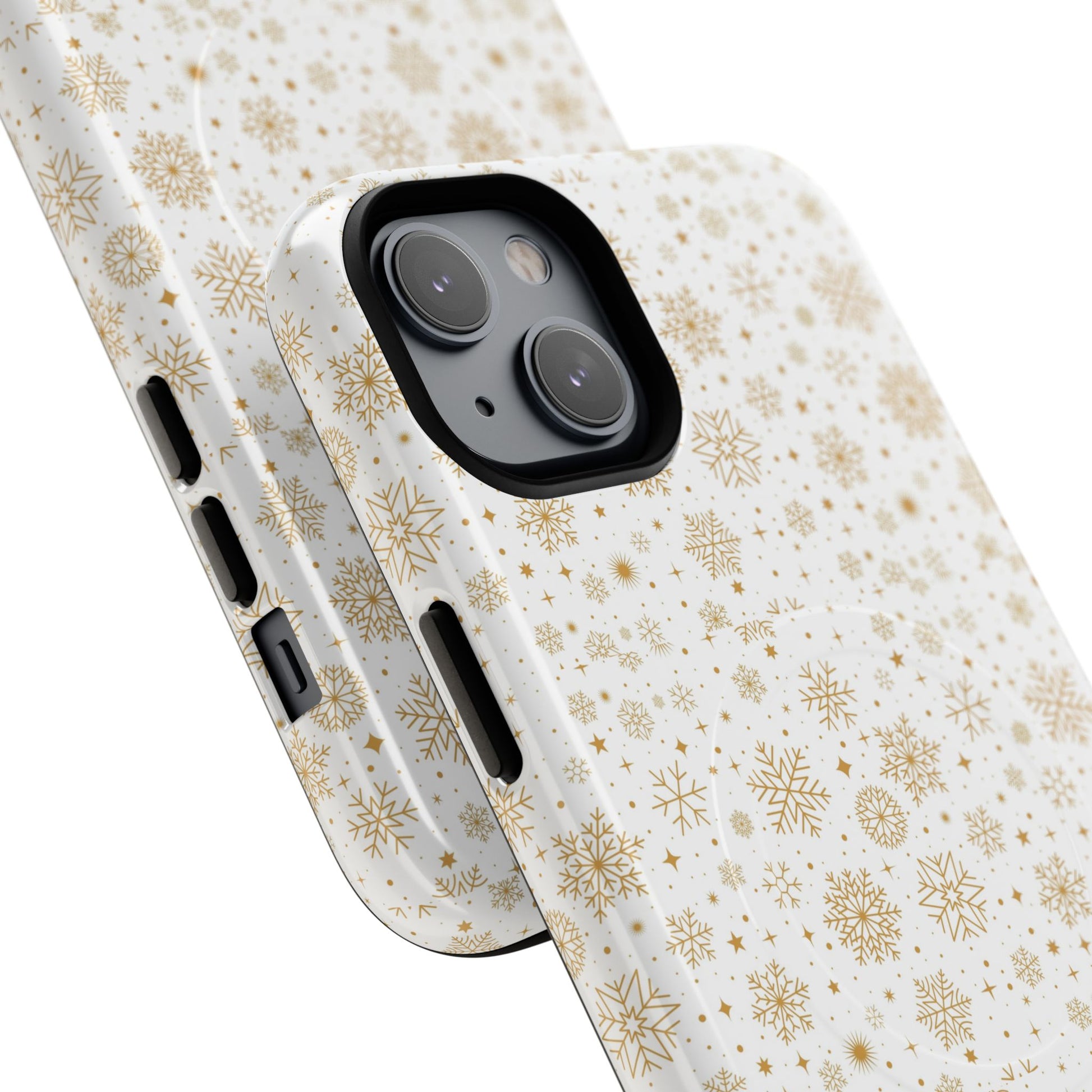 Festive Snowflake Phone Cases for Winter, Holiday Gift, Sleek Design, Winter Accessories, Durable Protection - MaisonThreadory